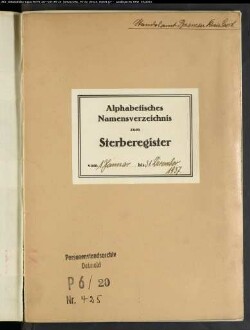 Sterberegister Standesamt Bremen