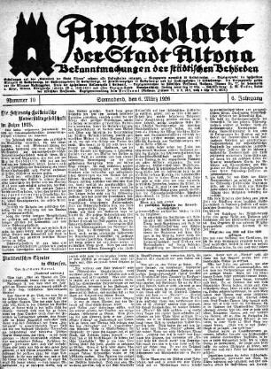 Nummer 10 : Sonnabend, den 6. März 1926