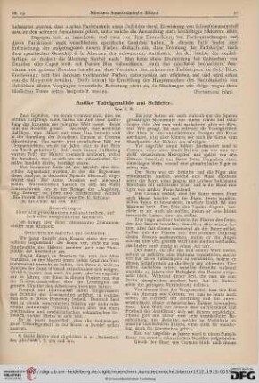 9: Antike Tafelgemälde auf Schiefer, [1]