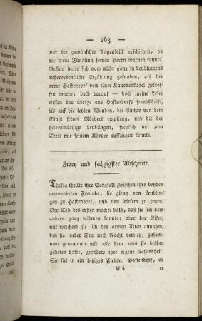 Zwey und sechzigster Abschnitt.