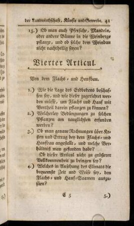41-48, Vierter - Neunter Articul