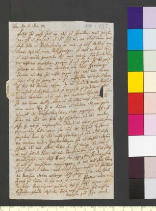 Brief von Herder, Johann Gottfried an Goethe, Johann Wolfgang von