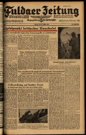 Ausgabe vom Freitag, den 12. März 1943.