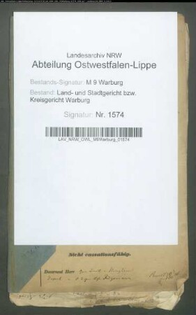 Erblasser: Drüke, Conrad Ignatz: