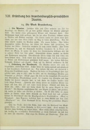 XIII. Gründung des brandenburgisch-preußischen Staates