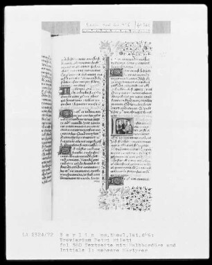 Breviarium Petri Mileti — Initiale I, darin mehrere Märtyrer, Folio 380recto