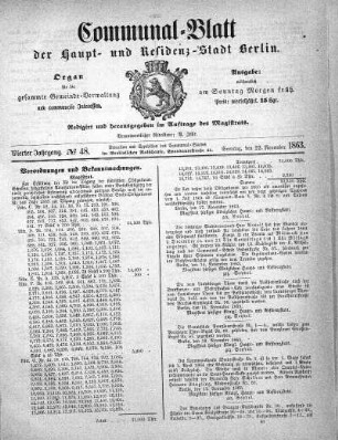 1863,48: No. 48, 22. November 1863