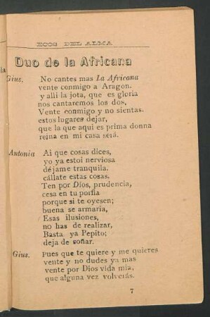 Dúo de la africana