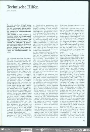 Technische Hilfen : Rehabilitation