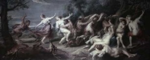 Die Nymphen der Diana werden von Satyrn überrascht