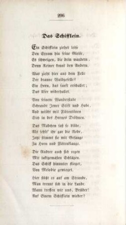 Das Schifflein.
