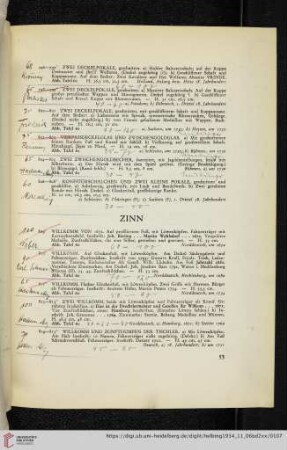 Zinn (Nr. 809-831)