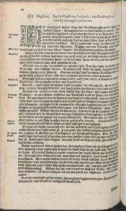 III Hooftstuck. De Oostkust van Yerlandt, van Dublingh tot voorby Strangfoorts haven.