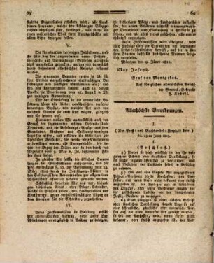 Königlich baierisches Salzach-Kreis-Blatt : für das Jahr .... 1811