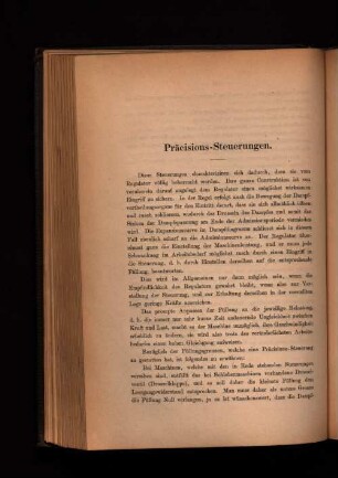 Präcisions-Steuerungen.