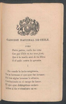 Canción nacional de Chile