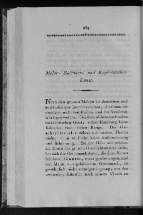 Maler- Zeichner- und Kupferstecher- Kunst.