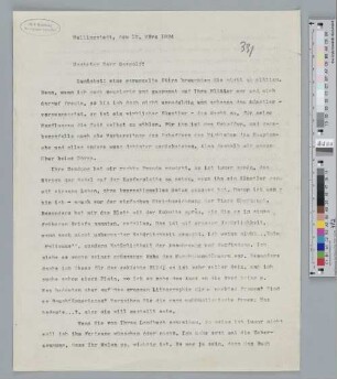 Brief an Paul Gangolf