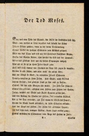 3-35, Der Tod Moses