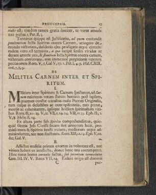 De Militia Carnem Inter Et Spiritum.