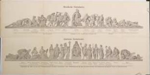 Ludwig von Schwanthaler's Giebelfelder der Walhalla nach den Prachtstichen von A. Schleich