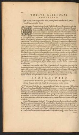 Totius Epistolae Conclusio.