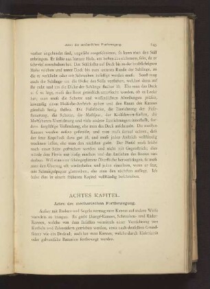 ACHTES KAPITEL. Arten der mechanischen Fortbewegung.