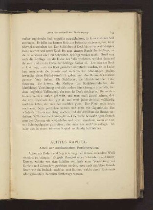 ACHTES KAPITEL. Arten der mechanischen Fortbewegung.