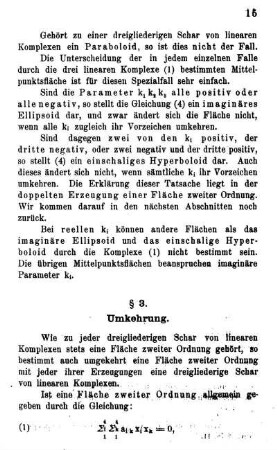 § 3. Umkehrung