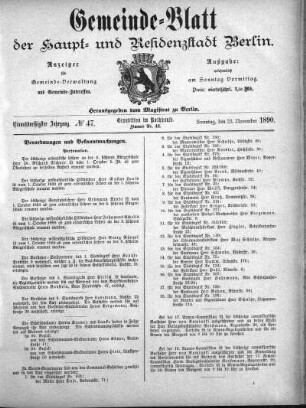 1890,47: No. 47, 23. November 1890