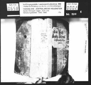Gültbuch über das Amt Schrozberg und Lindlein.