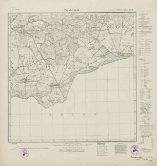 2768 (alte Nr.: 1340) Preußenfeld, Meßtischblatt (4cm - Karte)