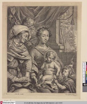[Die heilige Familie bei Elisabeth; The holy family with St. John the Baptist and St. Elisabeth]
