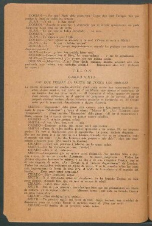 Cuadro sexto - Hay que probar la fruta de todos los árboles