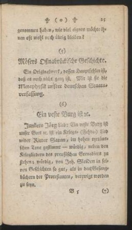 5. Mösers Oßnabrückische Geschichte