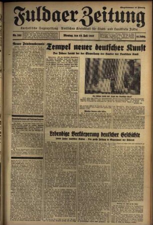 Ausgabe vom Montag, den 19. Juli 1937.