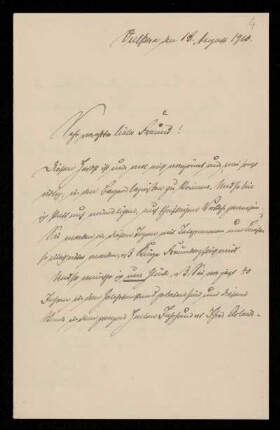 Brief von Karl Binding an Otto von Gierke, Vulpera, 18.8.1910