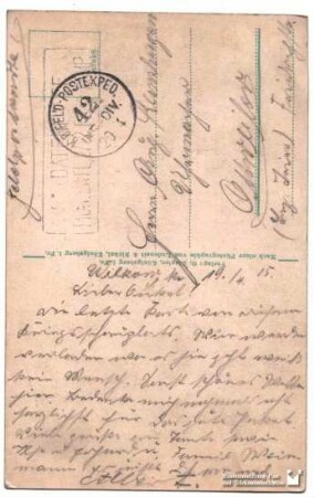 Albert an seinen Onkel am 19.04.1915 (3.2011.1870)