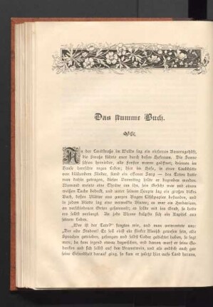 Das stumme Buch.
