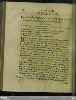 Regula XIX. Cum alterius jactura nemo locupletari debet
