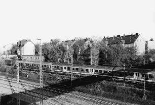 Lokschuppen- und Bedienstetenhäuser; Gießen, Frankfurter Straße 158, Eisenbahn