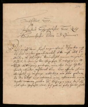 Brief von Friedrich Hoffmann an Johann Dolaeus