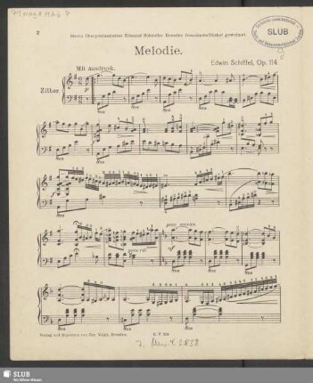 Melodie. Op.114