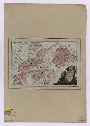 Karte des Fürstentums Atenburg. ca. 1:360 000, Kupferstich, 1791 : Das Fürstenthum Altenburg. - [Ca. 1:360 000]. - [Wien] , [1791]. - 1 Kt. : kolor. Kupferst. ; 30 x 20 cm