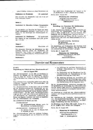 Bestellung von Ausweisen für Schülerlotsen : 28/71 vom 13. August 1971 ; [Mitteilungen]
