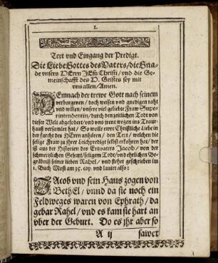 [Eine Christliche Leichpredigt]