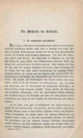 1-10 Die Mechanik des Erdballs : I. Die mysteriösen Tiefenkräfte