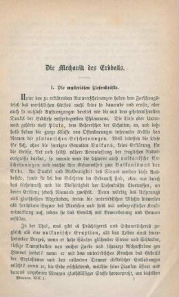 1-10 Die Mechanik des Erdballs : I. Die mysteriösen Tiefenkräfte