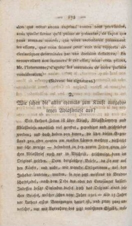 172-175 Abdruck eines alten Ablaßbriefes
