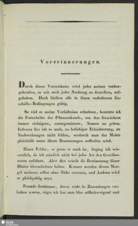 Vorerinnerungen